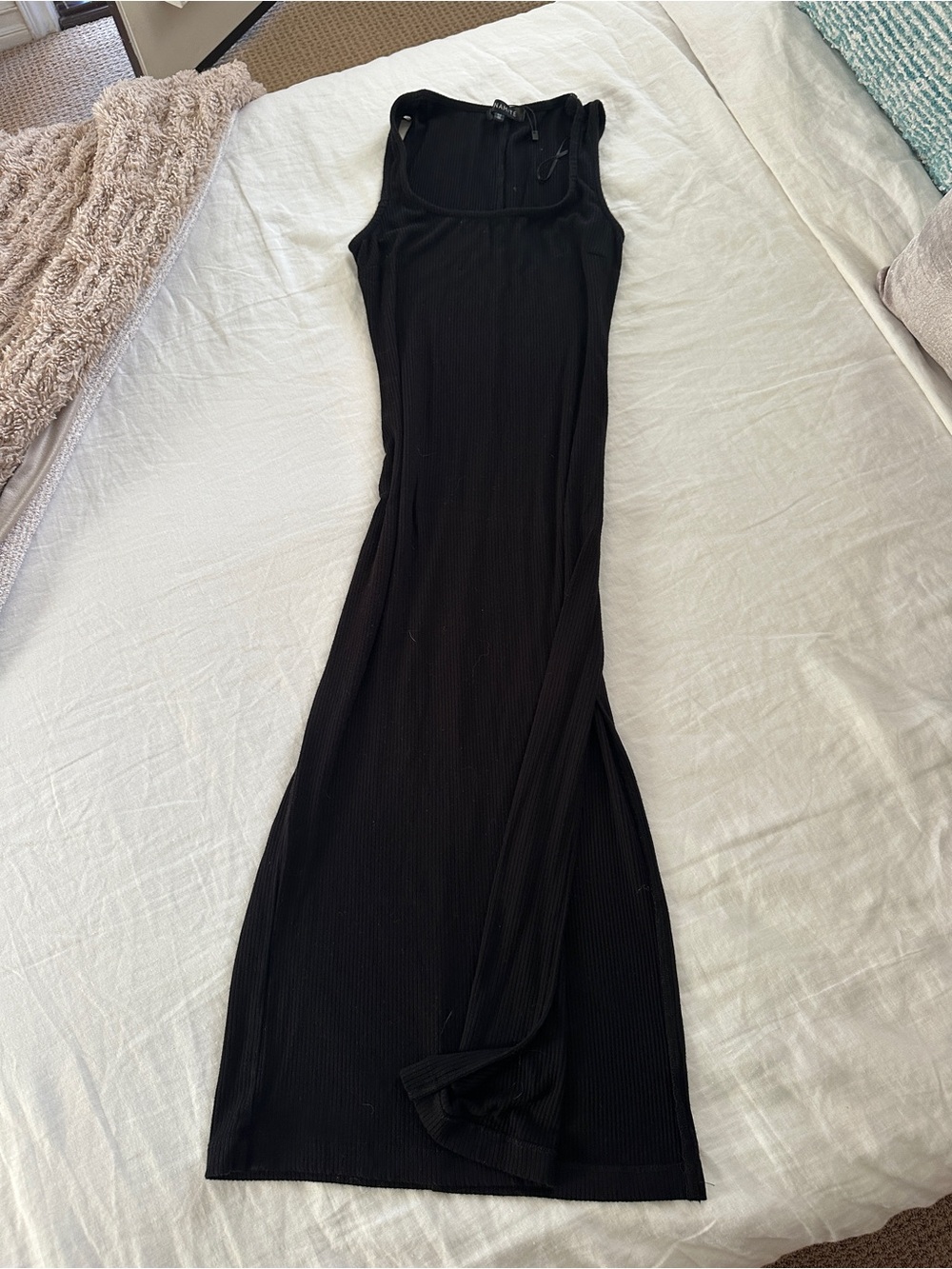Dynamite Black Ribbed Tank Maxi Dress